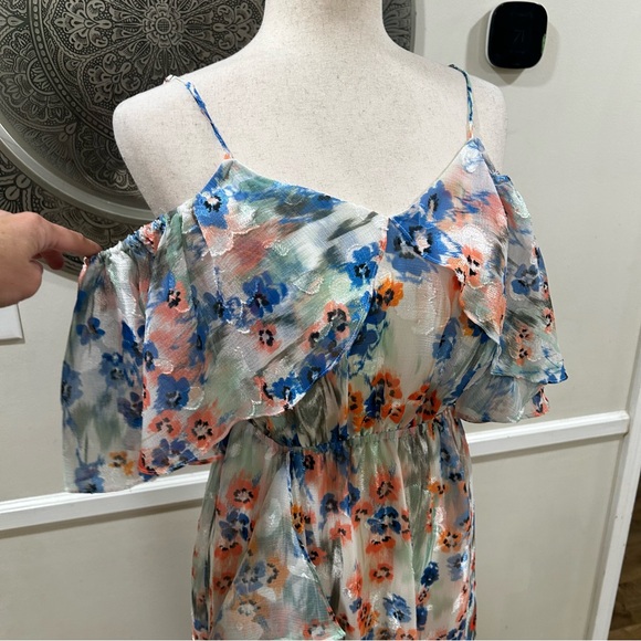 TANYA TAYLOR Lorena floral cold - shoulder maxi dress - Size 2 - Picture 6 of 13